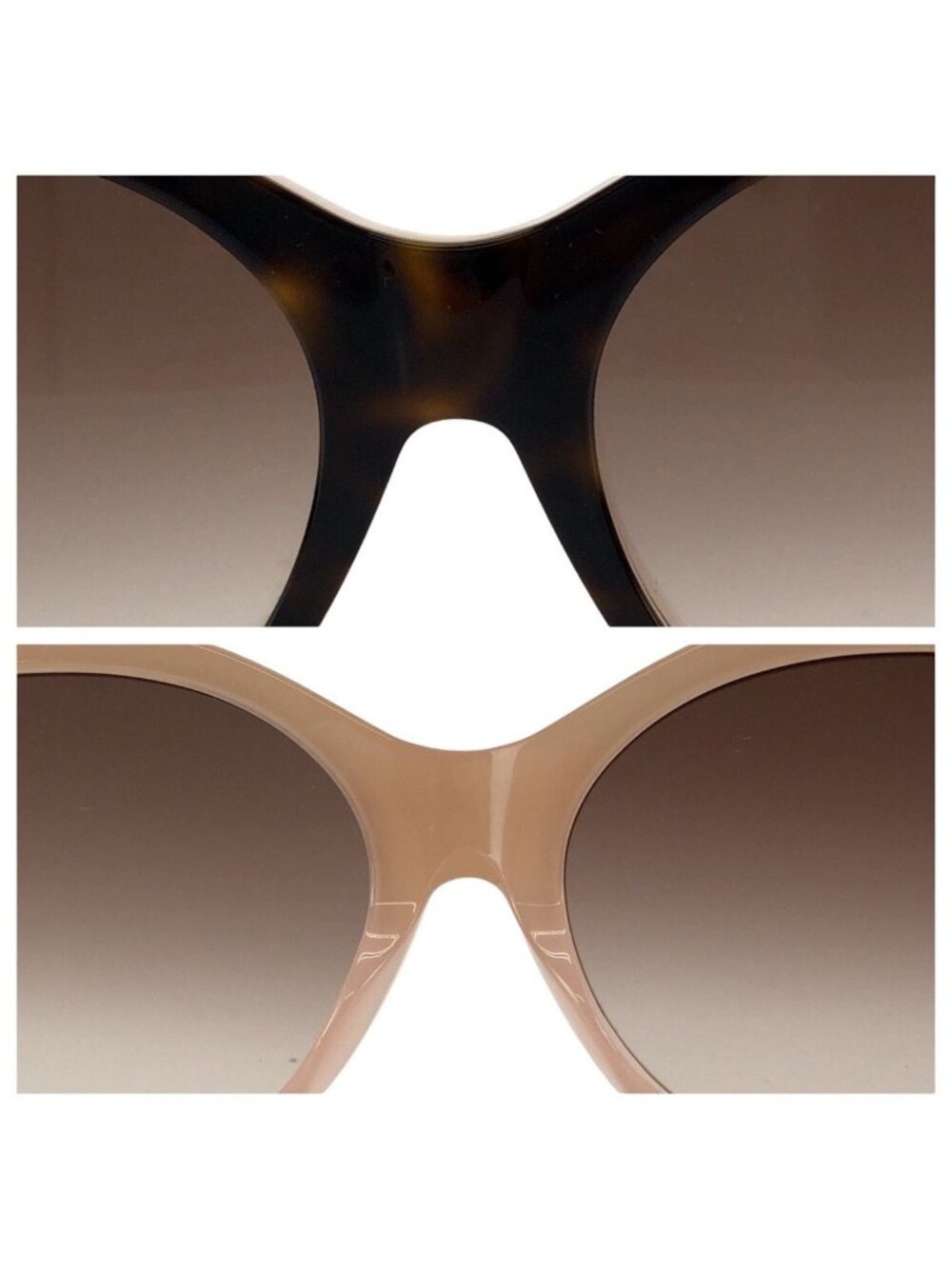 Louis Vuitton Petit Spcon Cat Eye Brown Pink Gold Acetate Sunglasses Eyewear - Picture 6 of 9